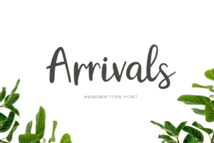 Arrivals: A Fresh Handwritten Font for Editorial Design