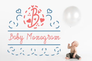 Baby Monogram: A Playful Script Font for Kid-Focused Web Design