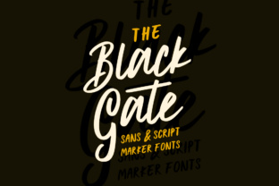 Black Gate: A Handmade Script Font for Editorial Warmth