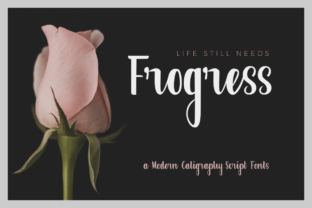 Frogress: A Modern Script Font for Digital Brand Identity