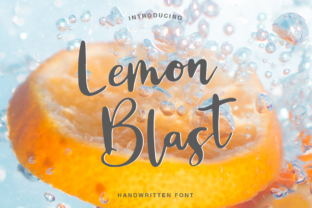 Lemon Blast Font Review: A Fresh Script for Campaigns
