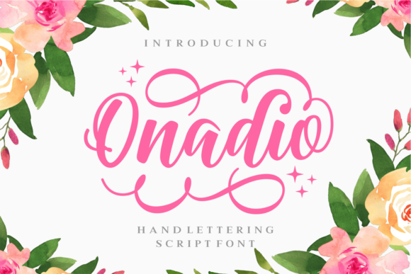Onadio: A Script Font for Beautiful Handmade Creations