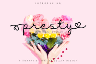 Presty: A Romantic Handwritten Font for Thoughtful Branding