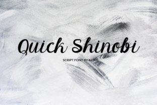 Quick Shinobi: A Modern Script Font That Elevates Real Small Business Branding