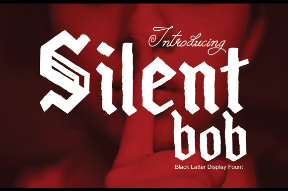 SilentBob: A Modern Blackletter Font for Digital Branding