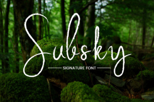 Subsky: A Script Font for Editorial Design and Branding