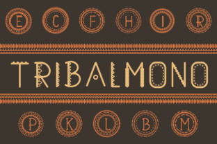 Tribalmono: A Tribal Monogram Font for Bold Digital Identity